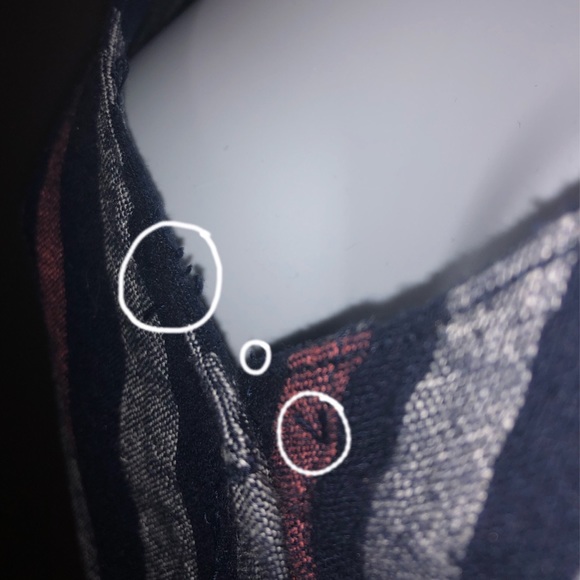 NWT! Splendid Jumpsuit. Striped Navy - Picture 3 of 6